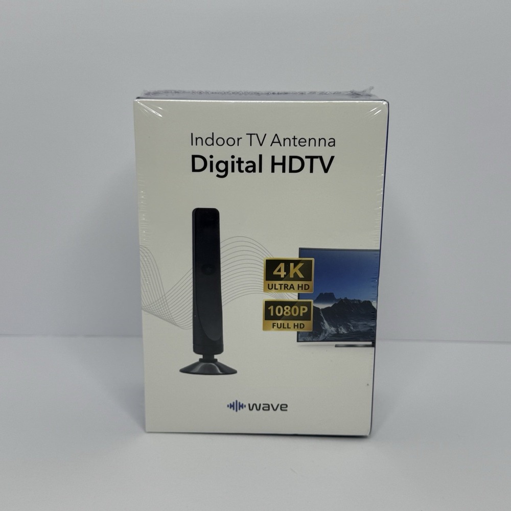 Wave Indoor TV Antenna Digital HDTV 4K 1080P 100+ Free Channels Brand New Sealed
